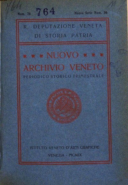 Nuovo archivio veneto pubblicazione periodica della R. Deputazione di storia patria