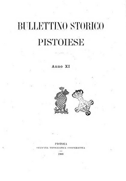 Bullettino storico pistoiese