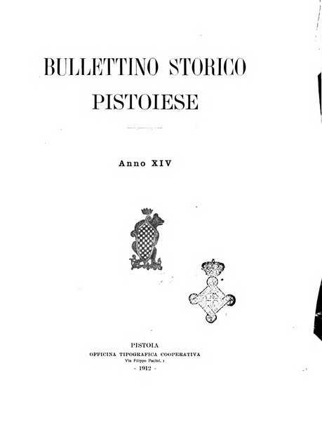 Bullettino storico pistoiese