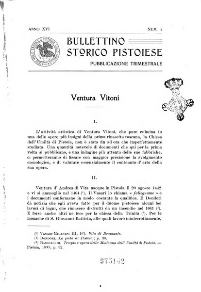 Bullettino storico pistoiese