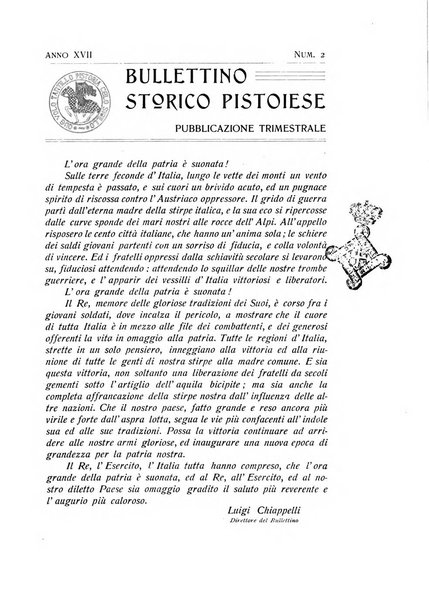 Bullettino storico pistoiese