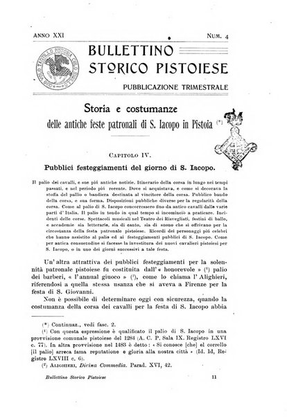 Bullettino storico pistoiese