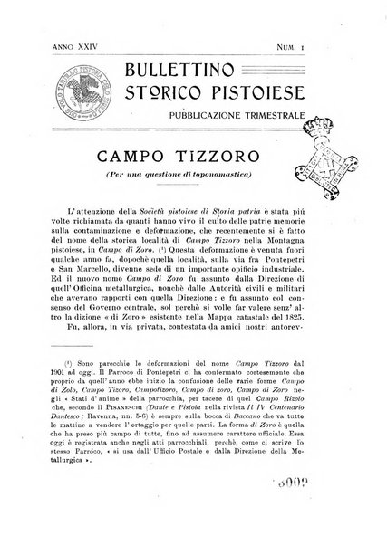 Bullettino storico pistoiese