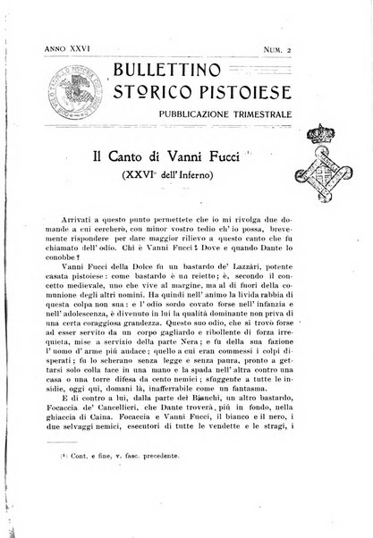 Bullettino storico pistoiese