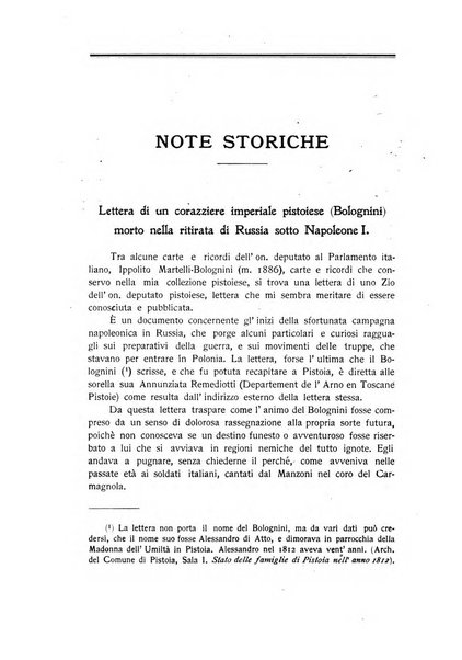 Bullettino storico pistoiese