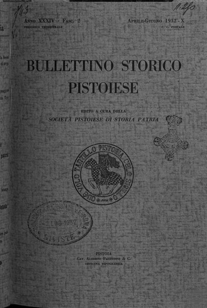 Bullettino storico pistoiese