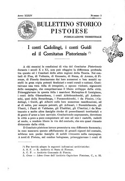 Bullettino storico pistoiese