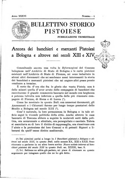 Bullettino storico pistoiese