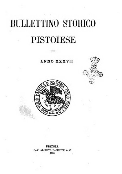 Bullettino storico pistoiese