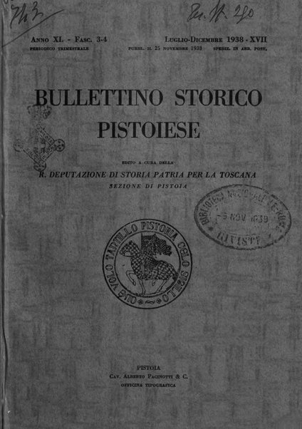 Bullettino storico pistoiese