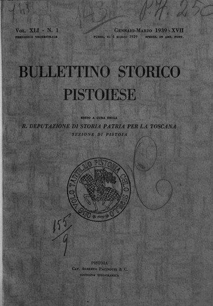 Bullettino storico pistoiese