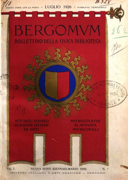 Bergomum bollettino della civica biblioteca