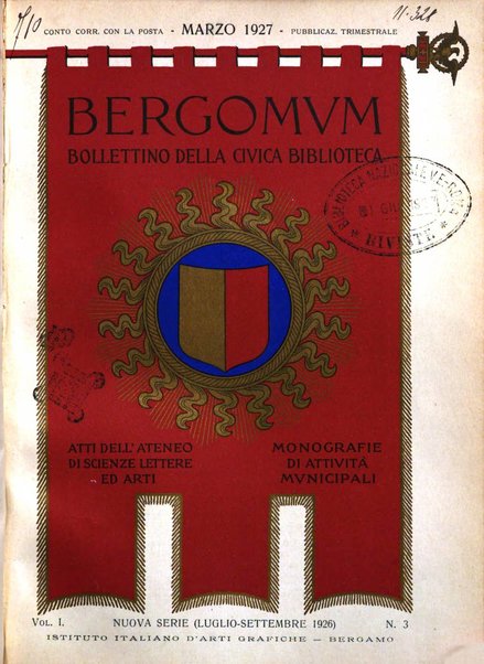 Bergomum bollettino della civica biblioteca