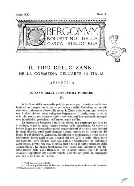 Bergomum bollettino della civica biblioteca