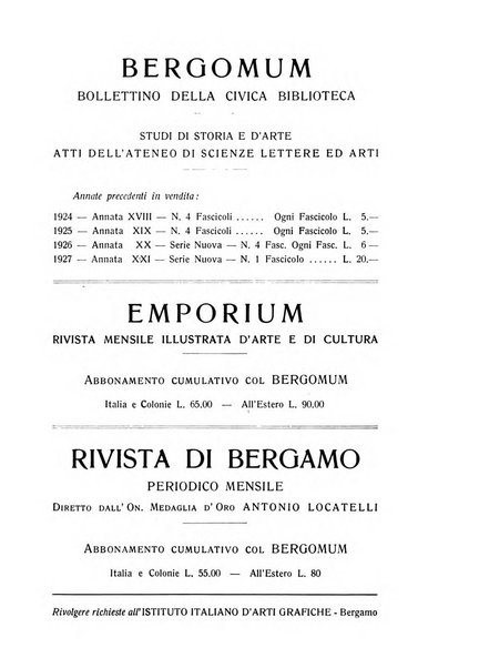 Bergomum bollettino della civica biblioteca