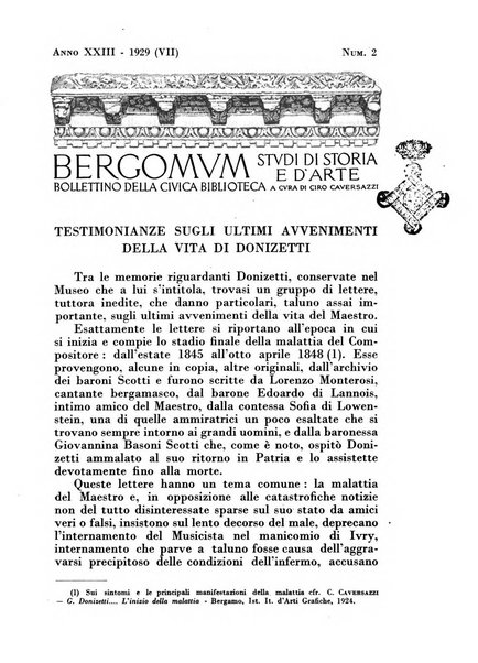 Bergomum bollettino della civica biblioteca