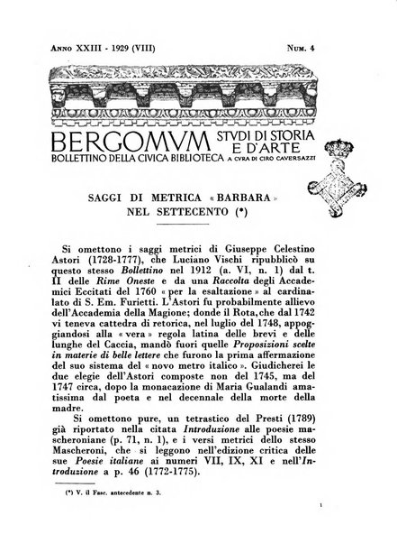 Bergomum bollettino della civica biblioteca