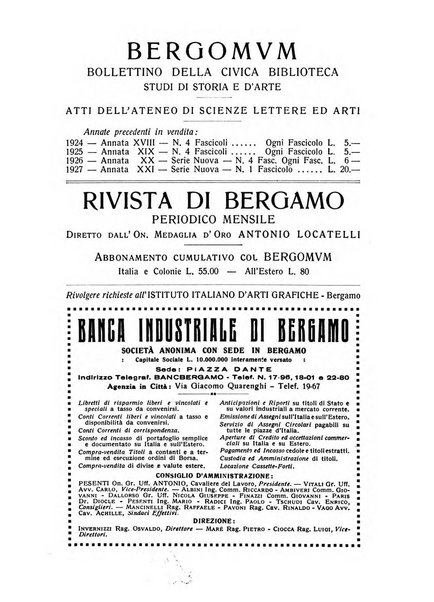 Bergomum bollettino della civica biblioteca