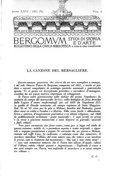 Bergomum bollettino della civica biblioteca