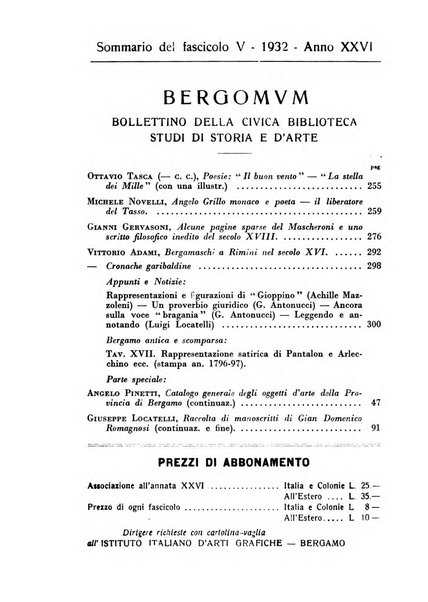 Bergomum bollettino della civica biblioteca