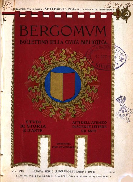 Bergomum bollettino della civica biblioteca