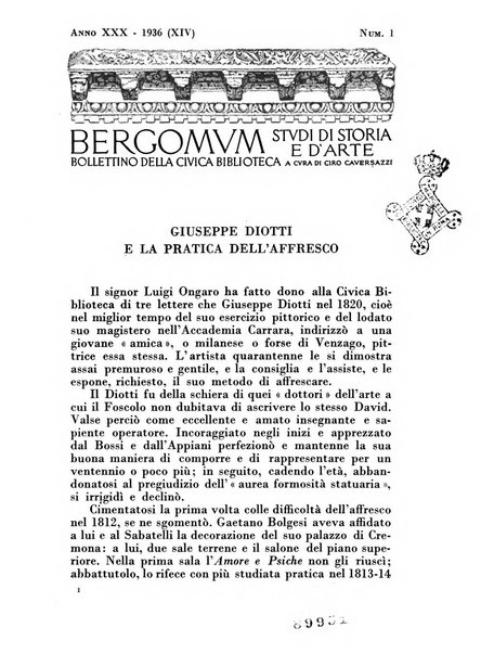 Bergomum bollettino della civica biblioteca