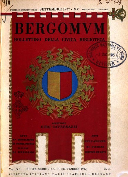 Bergomum bollettino della civica biblioteca