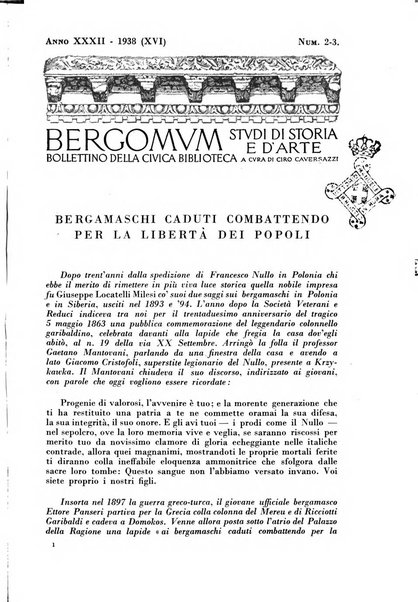 Bergomum bollettino della civica biblioteca