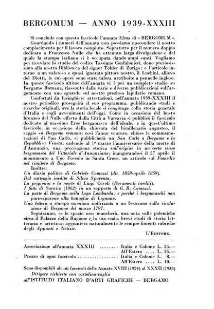 Bergomum bollettino della civica biblioteca