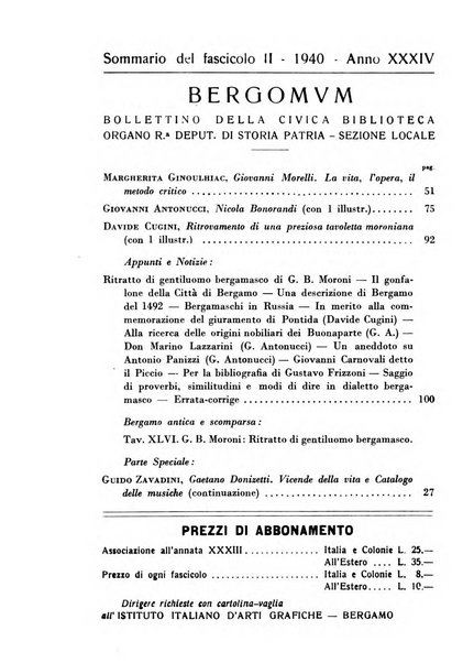 Bergomum bollettino della civica biblioteca