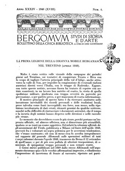 Bergomum bollettino della civica biblioteca