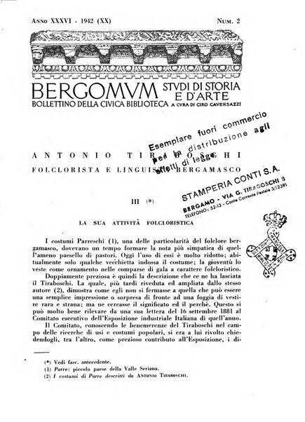 Bergomum bollettino della civica biblioteca