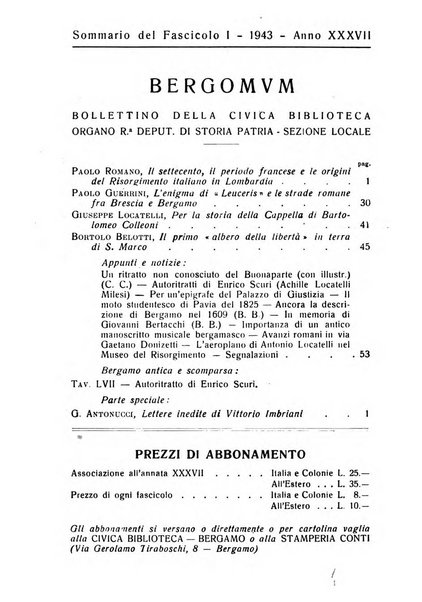 Bergomum bollettino della civica biblioteca