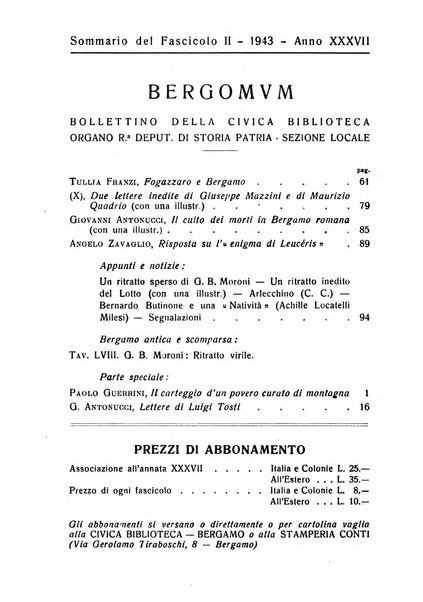 Bergomum bollettino della civica biblioteca