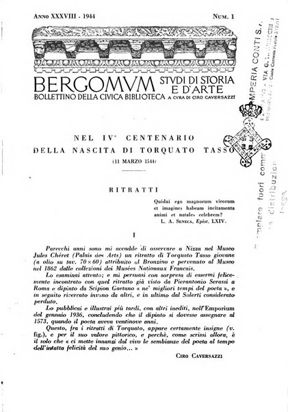 Bergomum bollettino della civica biblioteca