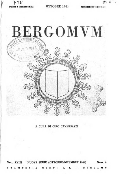 Bergomum bollettino della civica biblioteca