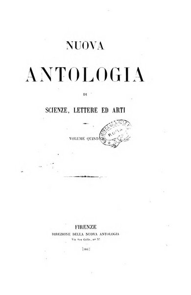 Nuova antologia di scienze, lettere ed arti