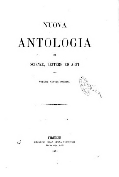 Nuova antologia di scienze, lettere ed arti