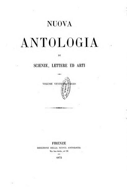 Nuova antologia di scienze, lettere ed arti