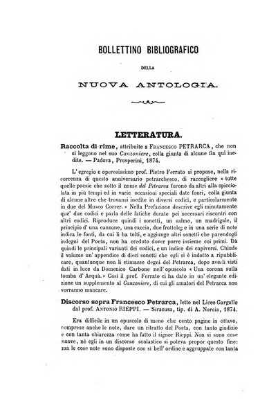 Nuova antologia di scienze, lettere ed arti