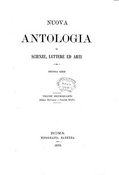 Nuova antologia di scienze, lettere ed arti