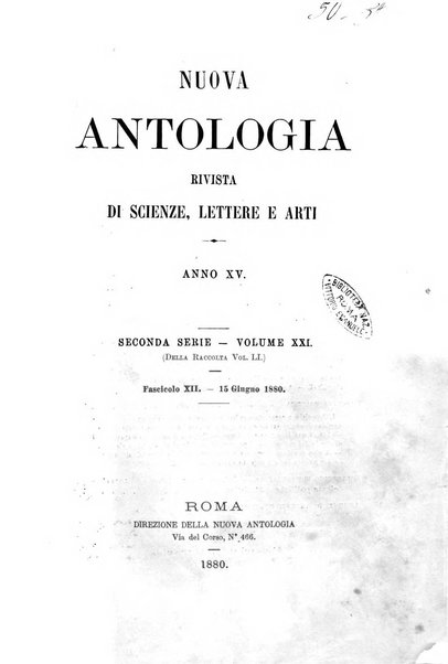 Nuova antologia di scienze, lettere ed arti