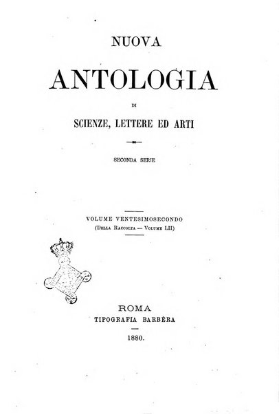 Nuova antologia di scienze, lettere ed arti