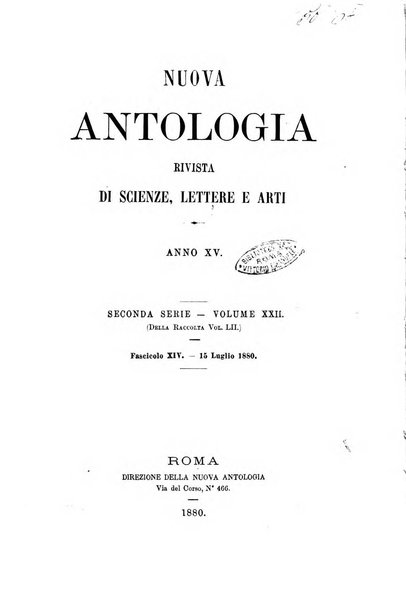 Nuova antologia di scienze, lettere ed arti