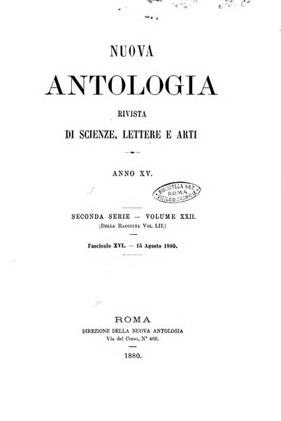 Nuova antologia di scienze, lettere ed arti