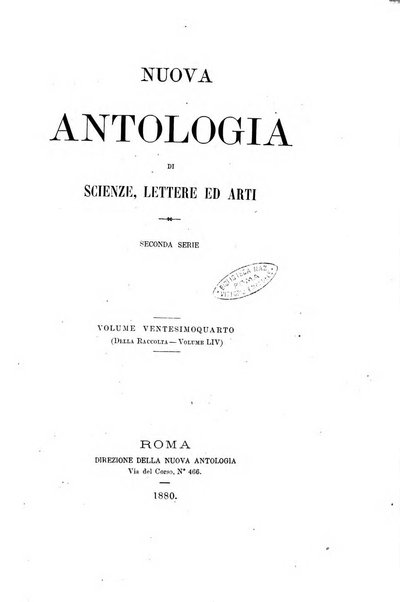 Nuova antologia di scienze, lettere ed arti