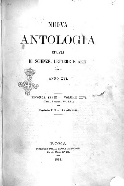 Nuova antologia di scienze, lettere ed arti