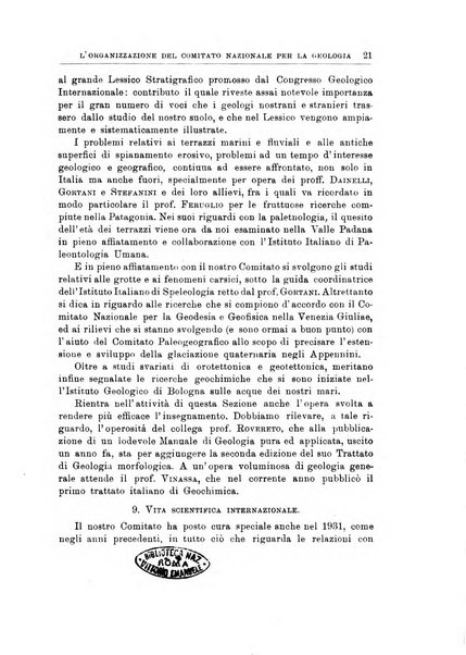 Giornale di geologia annali del R. Museo geologico di Bologna