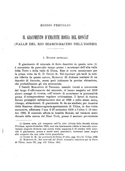 Giornale di geologia annali del R. Museo geologico di Bologna