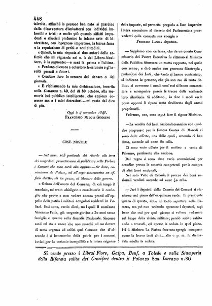 La forbice : gazzetta periodica di Sicilia